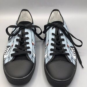 A-10 of the 442nd Fighter Wing Men's Low Top Canvas Shoes - Black Men's 11.5